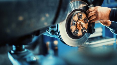 Bremsscheibe in einer Produktion eines Autombilherstellers