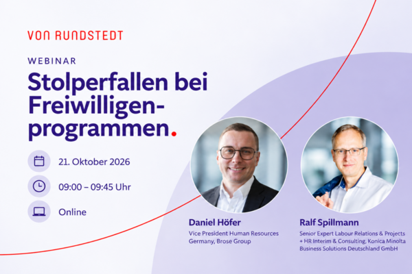 Webinar "Stolperfallen bei Freiwilligenprogrammen"